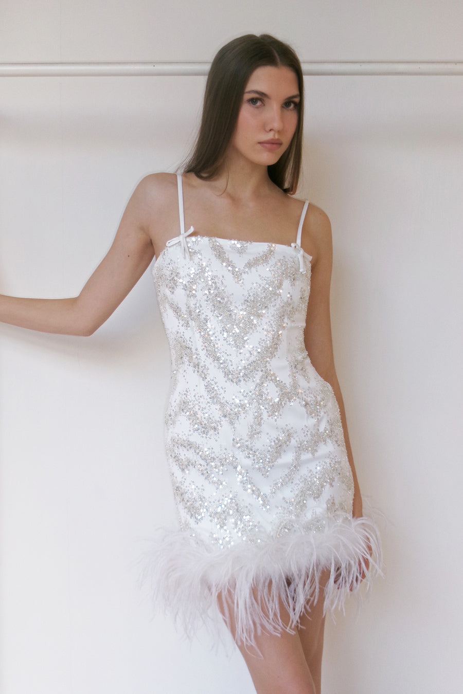 CELINE EMBELLISHED MINI OFF-WHITE