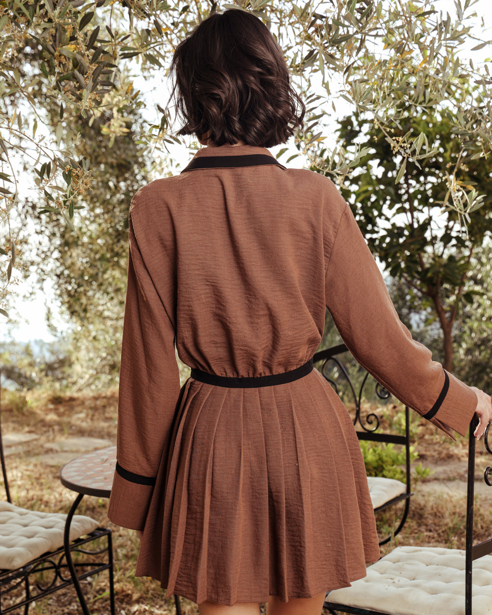 NICE DRESS - BROWN