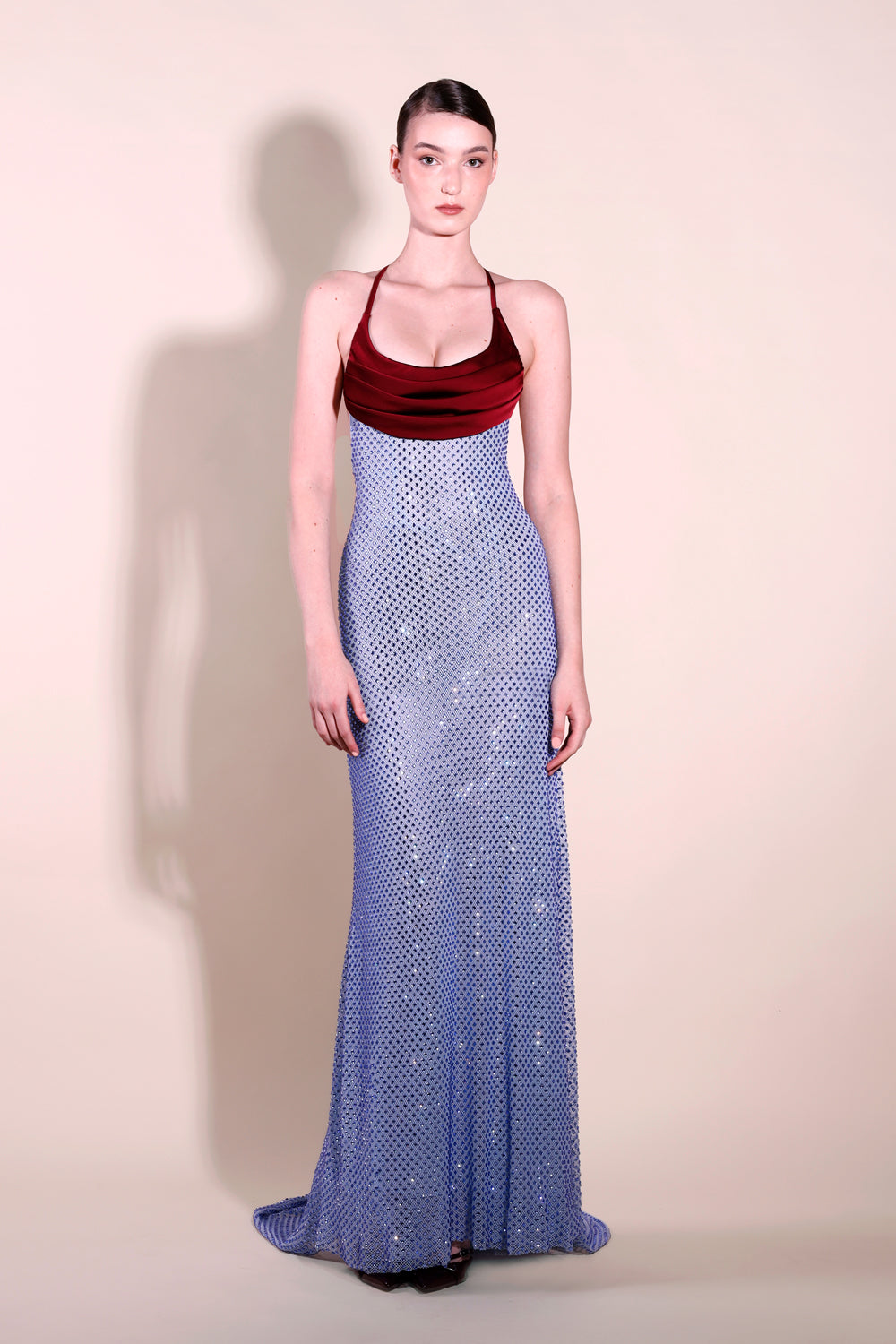 Ayla Crystal Embellished Gown