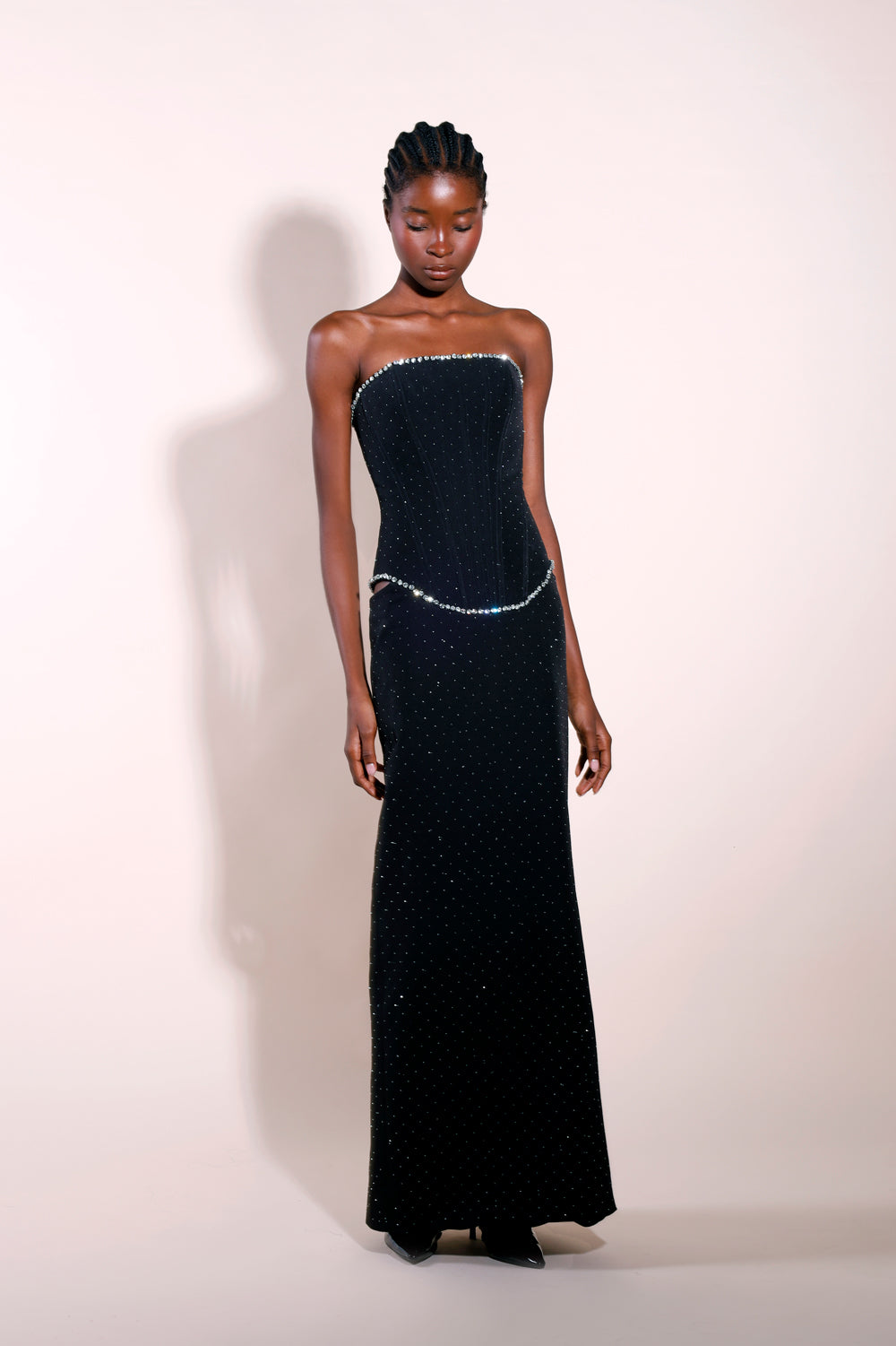 Talia Crystal Embellished Gown