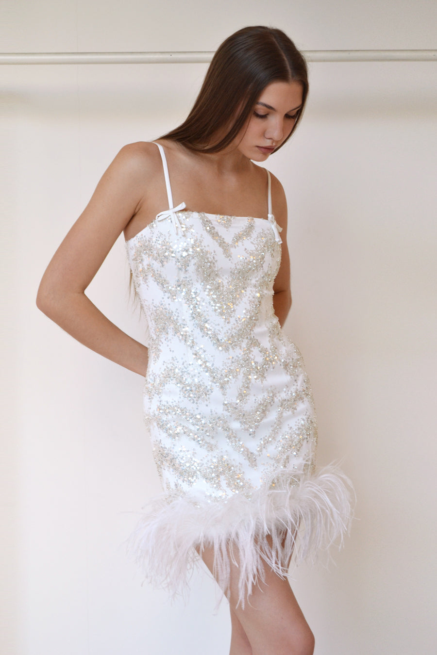 CELINE EMBELLISHED MINI OFF-WHITE