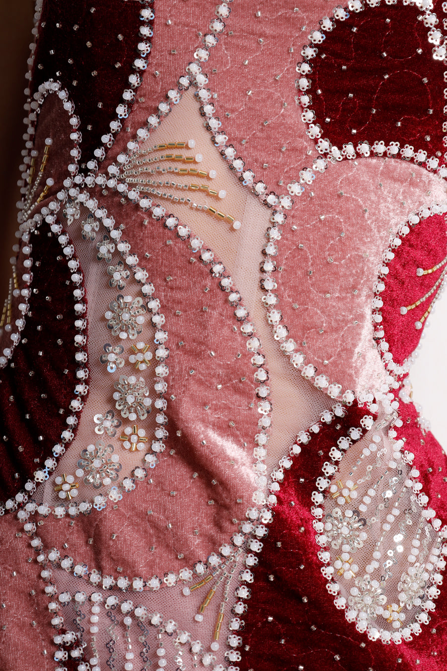 RAISA EMBROIDERED VELVET GOWN