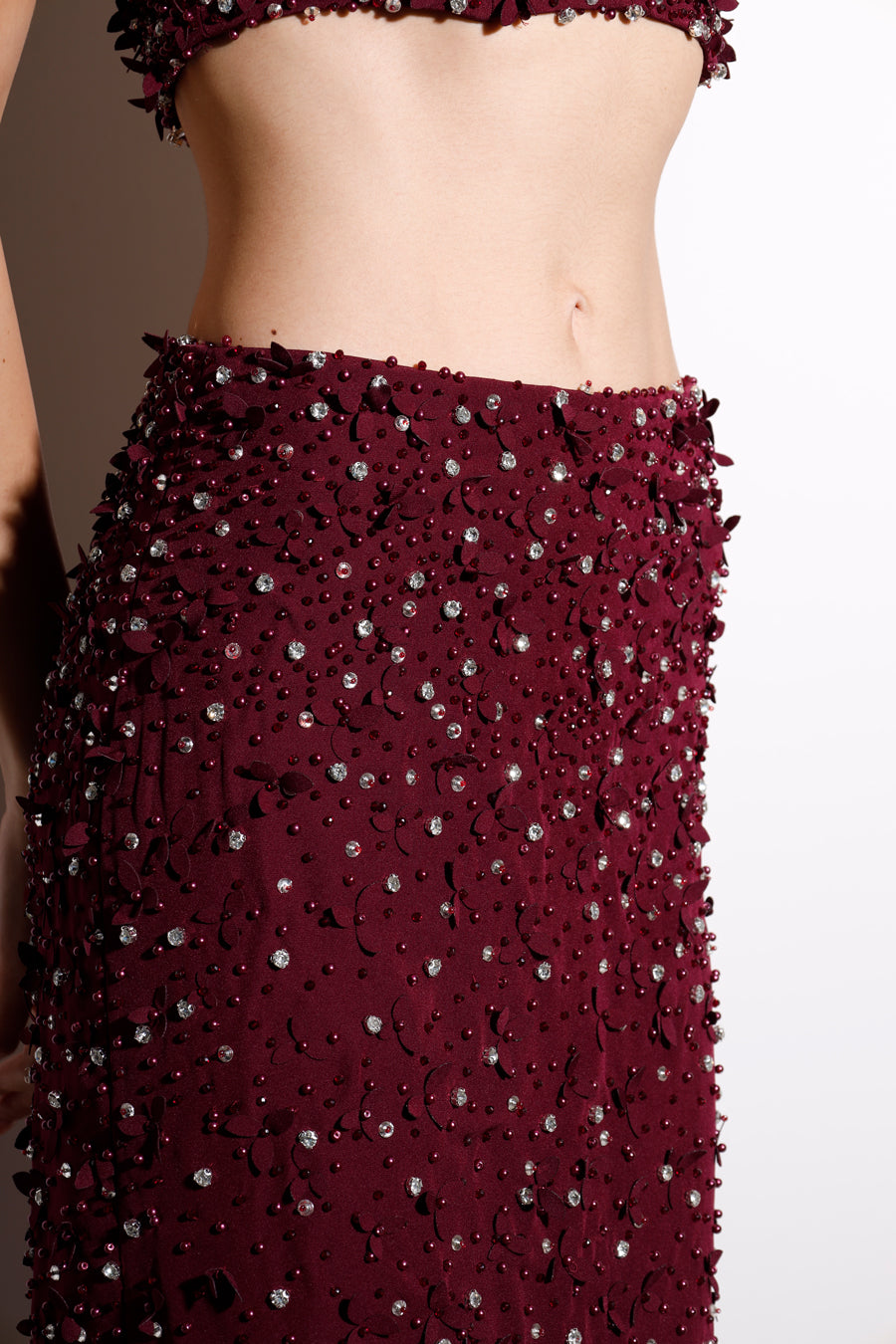 DALYA EMBELLISHED HALTER SET